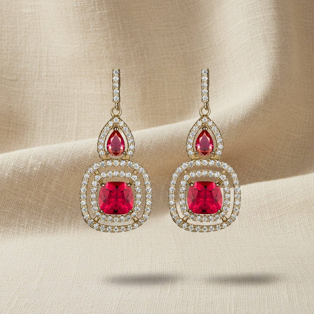 JENDEAR Orecchini da donna in argento 925 con pietre