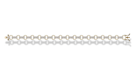 Bracciale Everglow in argento 925 con dettagli placcati in oro 18kt e zirconi bianchi naturali