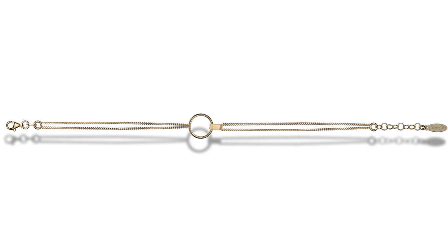 Bracciale Haumea in argento 925 placcato oro giallo 18 kt