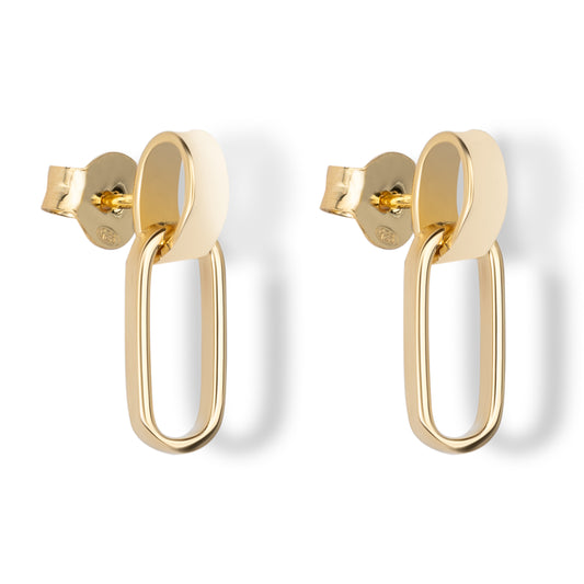 Orecchini Haumea in argento 925 placcato oro giallo 18 kt