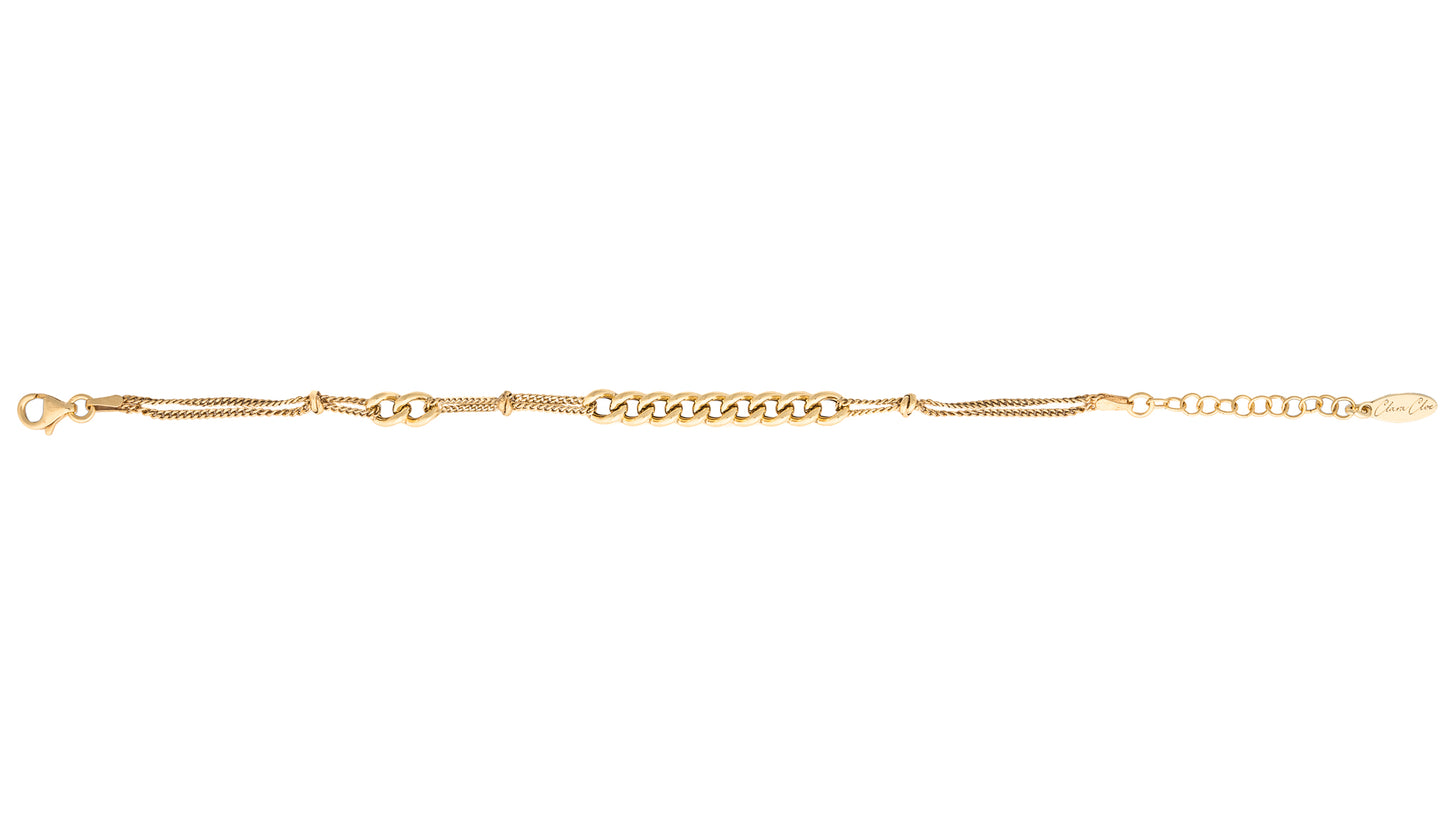 Bracciale Rebel  in argento 925 placcato oro 24 kt